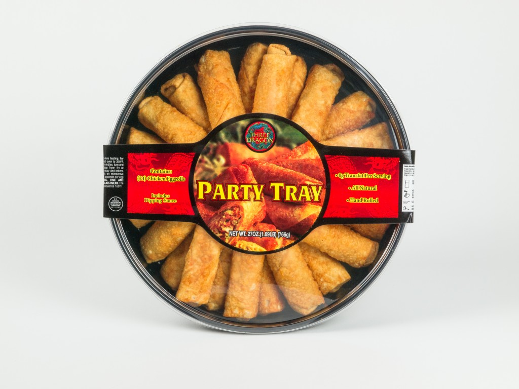 24 mini chicken egg rolls party tray